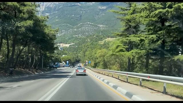 Ялта. Ливадийская развилка. Севастопольское шоссе, обводная до "Морского Волка".16.08.25.Крым.Crimea смотреть онлайн