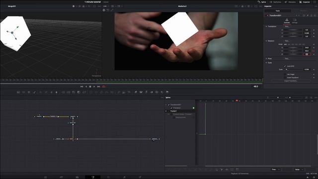Как создать и добавить на видео анимированную 3D фигуру в DaVinci Resolve Fusion смотреть онлайн