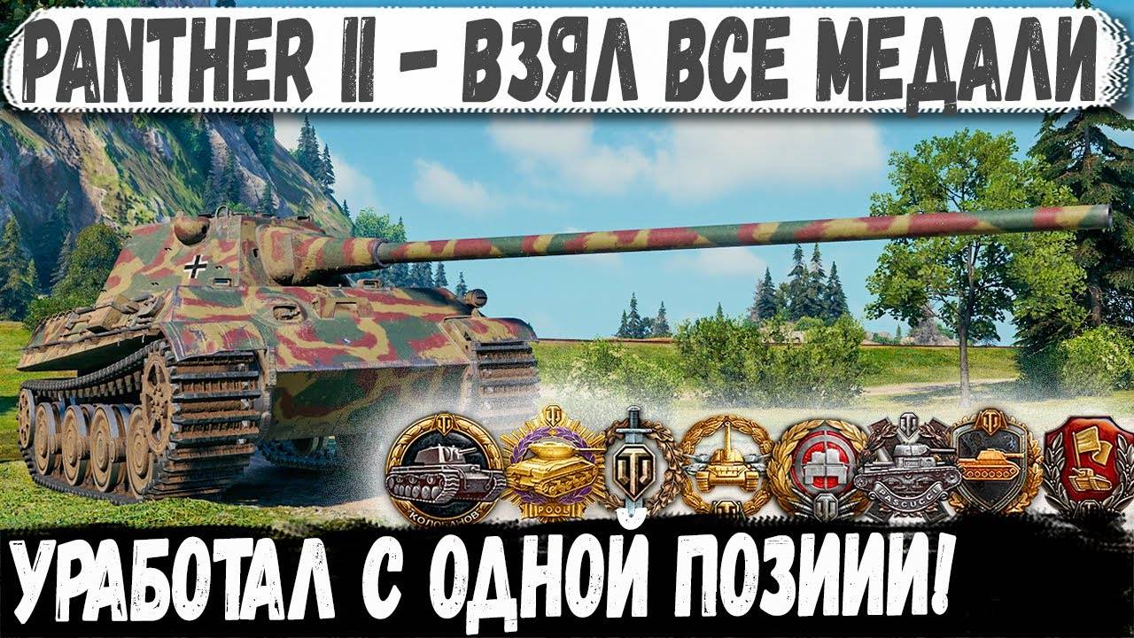 Panther II ● Все медали с одной позиции! Я такого еще не видел смотреть онлайн