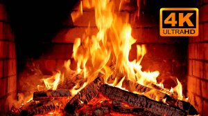 КАМИН 4К 🔥 ЗВУКИ ОГНЯ! Fireplace Ambience 4K Ultra HD