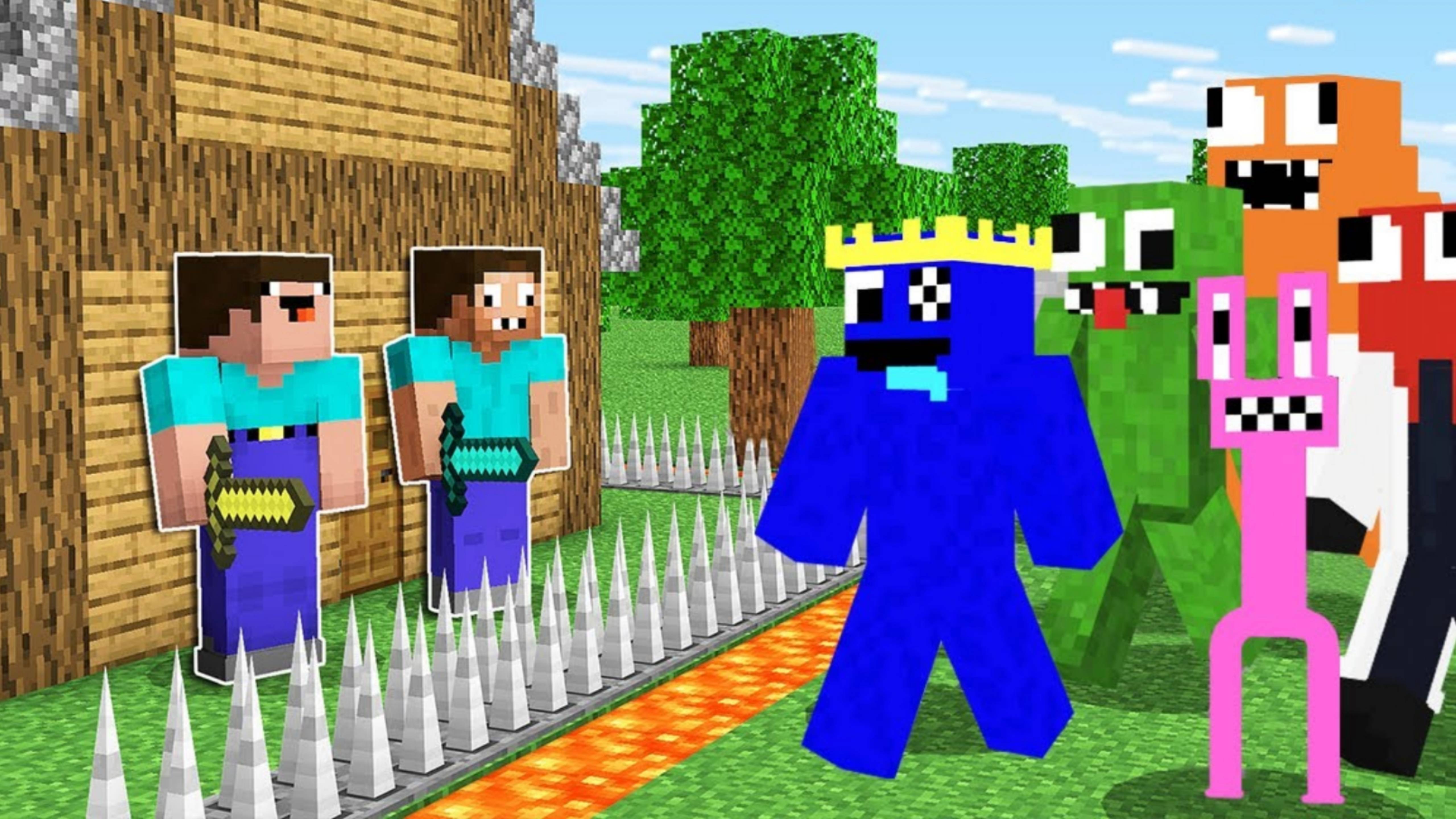 Нуб и про построили защищённый дом против радужные друзья в Майнкрафте ! ! DakPlay DakPlay смотреть онлайн