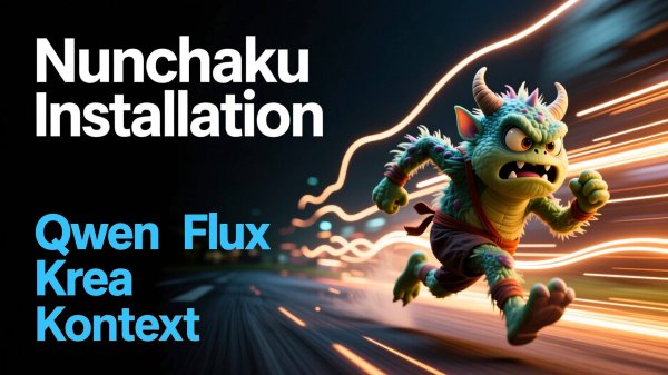 Установка Nunchaku - Qwen Krea Flux Kontex (comfyui)