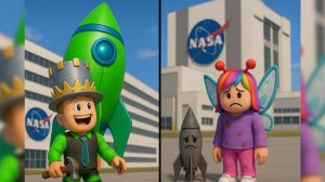 МОЯ РАКЕТА не ЛЕТИТ! Может я что-то забыл? ПОСТРОЙ РАКЕТУ в РОБЛОКС Папа и Дочка Аришка!