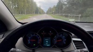 Проекция скорости на лобовое Chevrolet Cruze