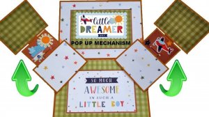 ФОТОАЛЬБОМ СВОИМИ РУКАМИ / "LITTLE DREAMER BOY" / ПОП АП КОНСТРУКЦИЯ №1