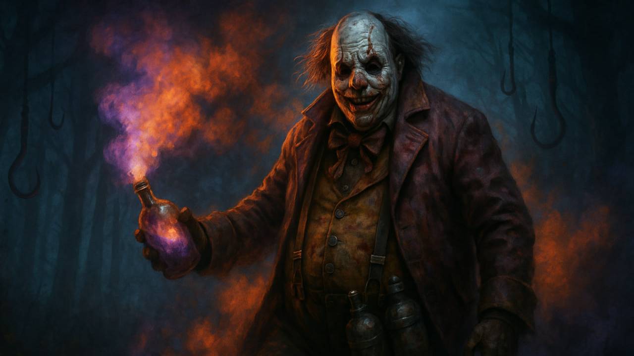 Dead by Daylight — играю за маньяка Клоуна 🎪 | стрим DBD на русском: броски бутылок, контроль карты смотреть онлайн