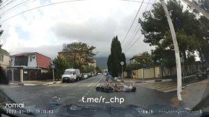 Мотоциклист «Испугался пешехода» в Геленджике