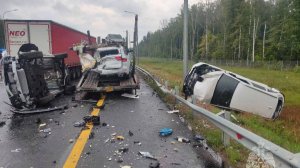 Под Арзамасом  в ДТП взорвалась цистерна со сжиженной углекислотой. Один человек погиб.