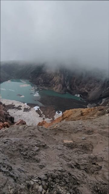 Gorely volcano crater #kamchatka #volcano смотреть онлайн