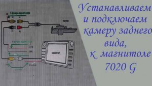 Камера заднего вида, на Форд Фокус 2 устанавливаем и подключаем к магнитоле 7020 G