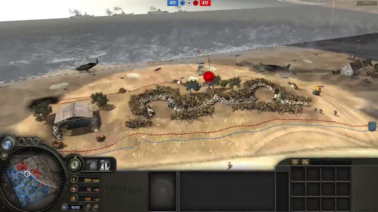 Battle of Crete mod (3.7.15) PvP, 2x2 Maleme map #13 смотреть онлайн
