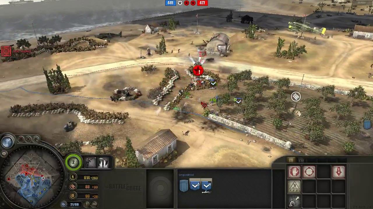 Battle of Crete mod (3.7.15) PvP, 2x2 Maleme map #2 смотреть онлайн