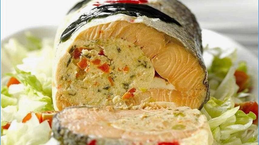 Фаршированная грибами и сыром горбуша - свой рецепт смотреть онлайн