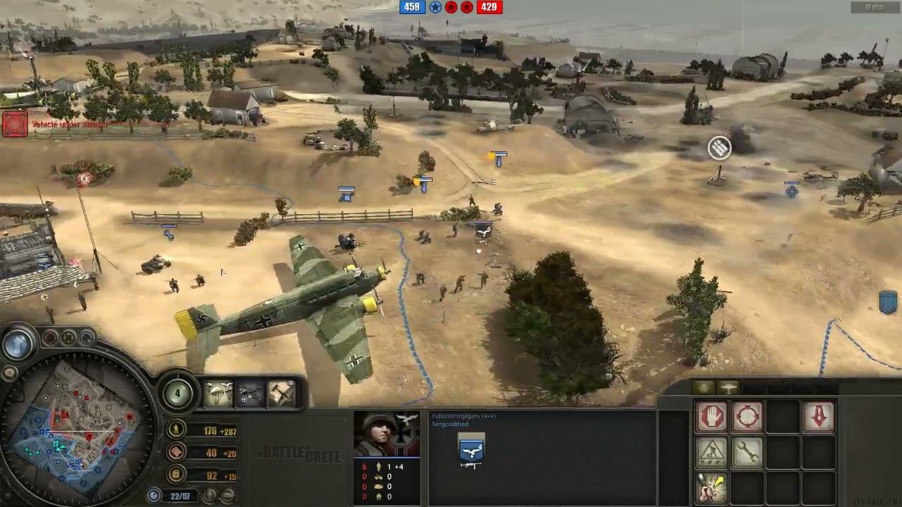 Battle of Crete mod (3.9.8) PvP, 2x2 Maleme map #10 смотреть онлайн