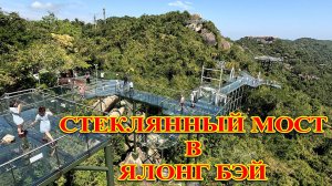 СТЕКЛЯННЫЙ МОСТ В ЯЛОНГ БЭЙ. ТРОПИЧЕСКИЙ ПАРК. ХАЙНАНЬ. КИТАЙ  #хайнань #ялунвань #стеклянныймост