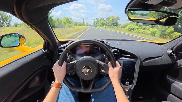 McLaren 750S 2025 [V8 4.0 л. 740 л.с.] POV Test Drive смотреть онлайн
