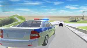 ДПС патруль без тормозов. Погоня за нарушителями в ваз краш тест симулятор 2
