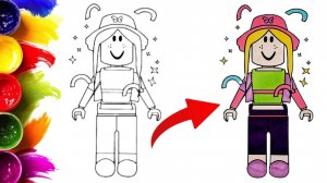 Как нарисовать скин Роблокс Девочка