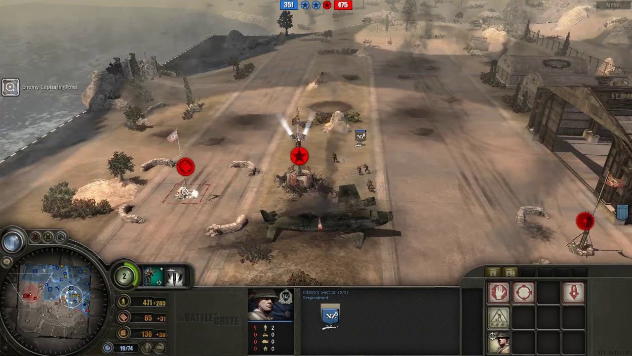 Battle of Crete mod (3.8.4) PvP, 2x2 Heraklion airfield map #7 смотреть онлайн