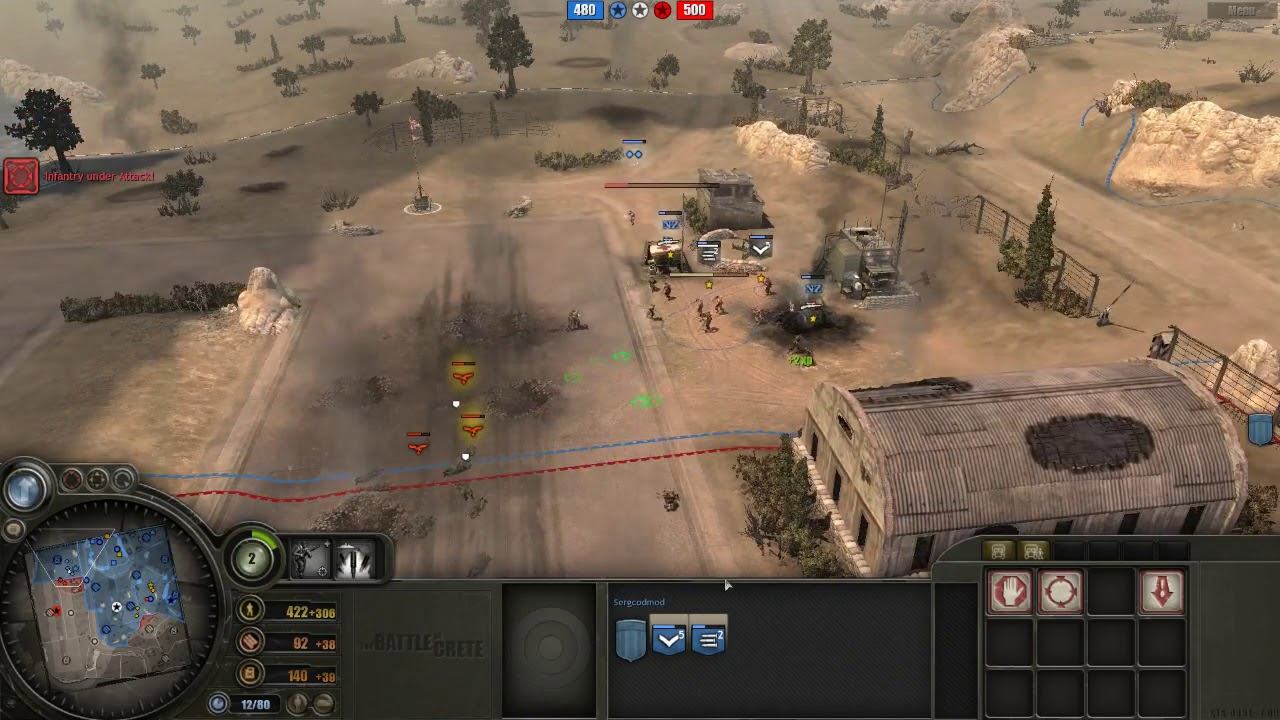 Battle of Crete mod (3.8.2) PvP, 2x2 Heraklion airfield map #1 смотреть онлайн