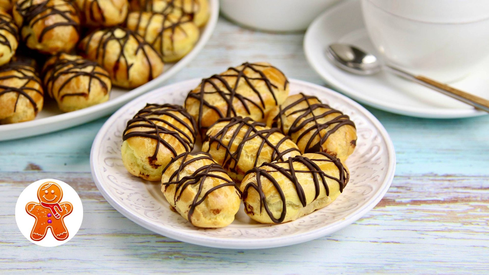 Мини-эклеры с необычным кремом смотреть онлайн