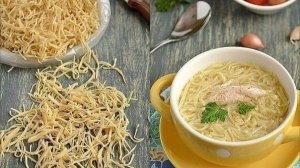 Как приготовить домашнюю лапшу для куриного супа