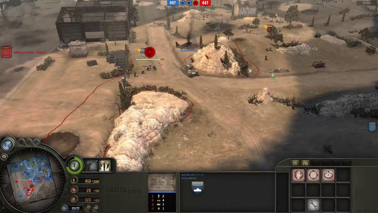 Battle of Crete mod (3.7.16) PvP, 2x2 Heraklion airfield map #2 смотреть онлайн