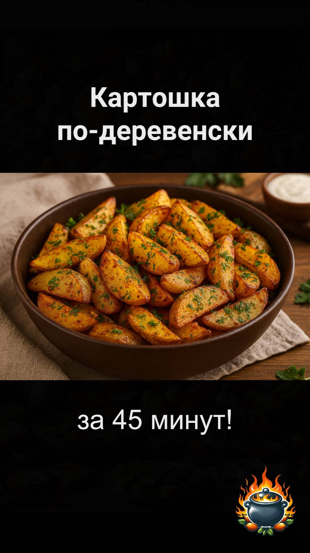 ✨ Картошка по-деревенски - это классика, которая всегда в тренде!