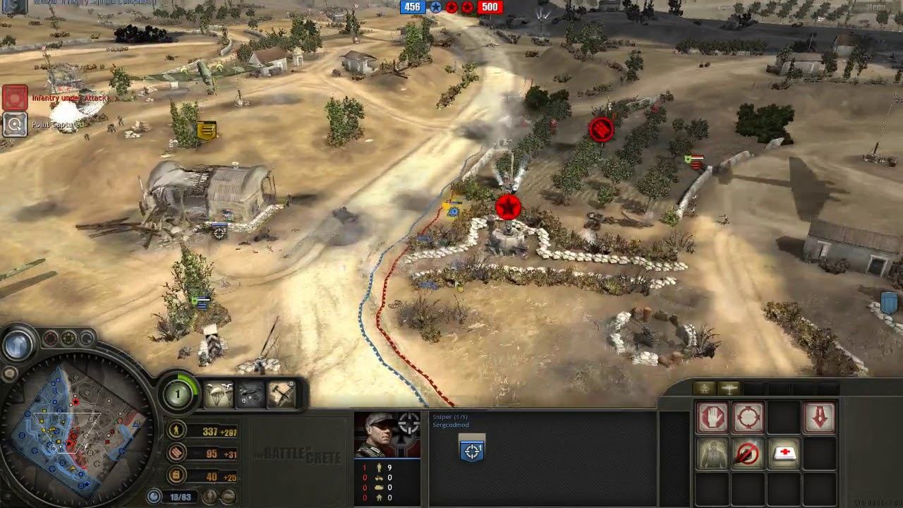 Battle of Crete mod (3.7.13) PvP, 2x2 Maleme map #9 смотреть онлайн