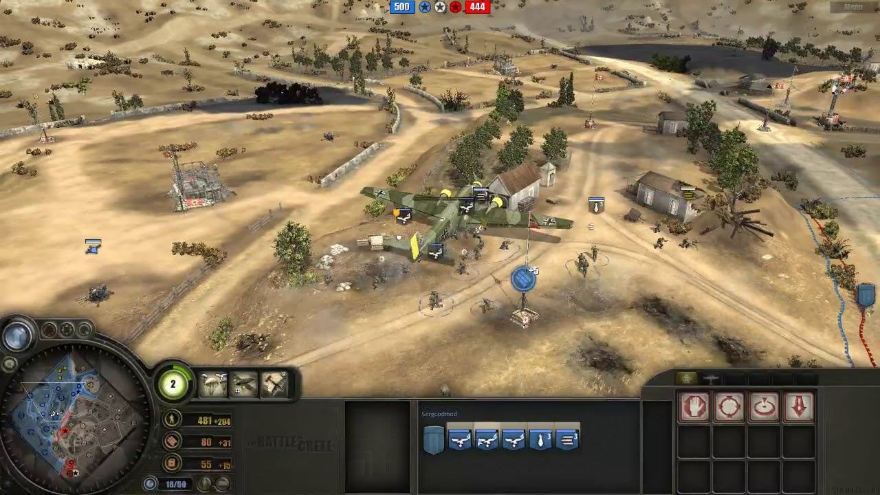 Battle of Crete mod (3.7.15) PvP, 2x2 Maleme map #12 смотреть онлайн