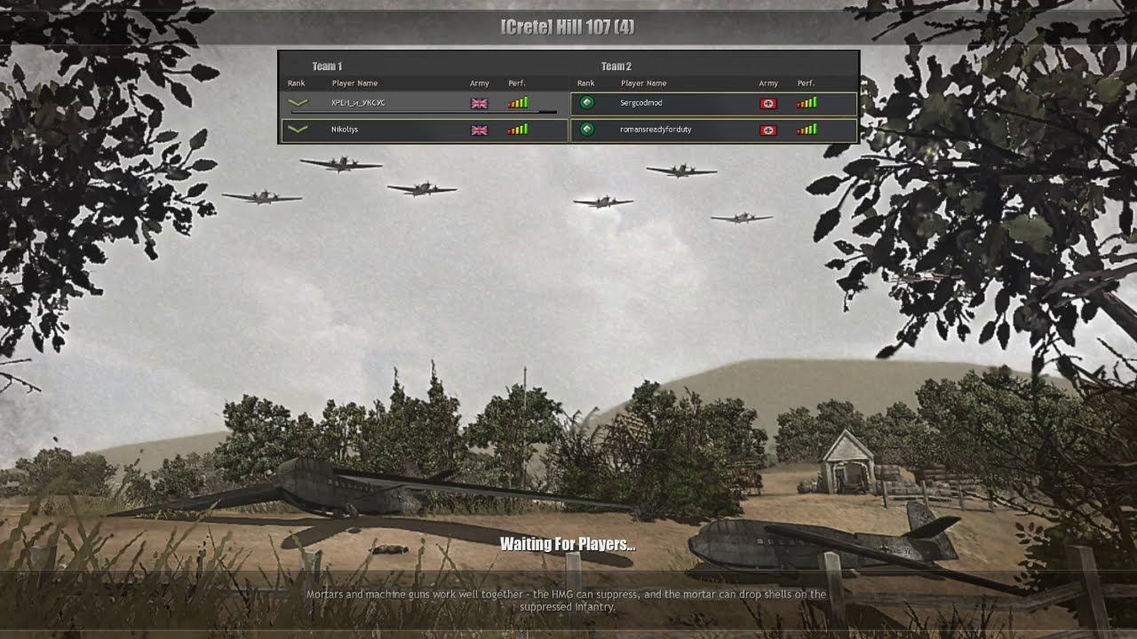 Battle of Crete mod (3.9) PvP, 2x2 Hill 107 map #6 смотреть онлайн