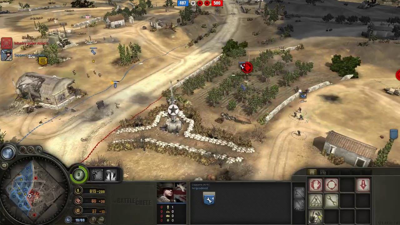Battle of Crete mod (3.7.12) PvP, 2x2 Maleme map #44 смотреть онлайн