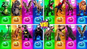 Динозавры МЕГАМИКС 93-96 уровни - Мультики про Динозавров | МУЛЬТФИЛЬМЫ ДИНОЗАВРЫ в Tiles Hop