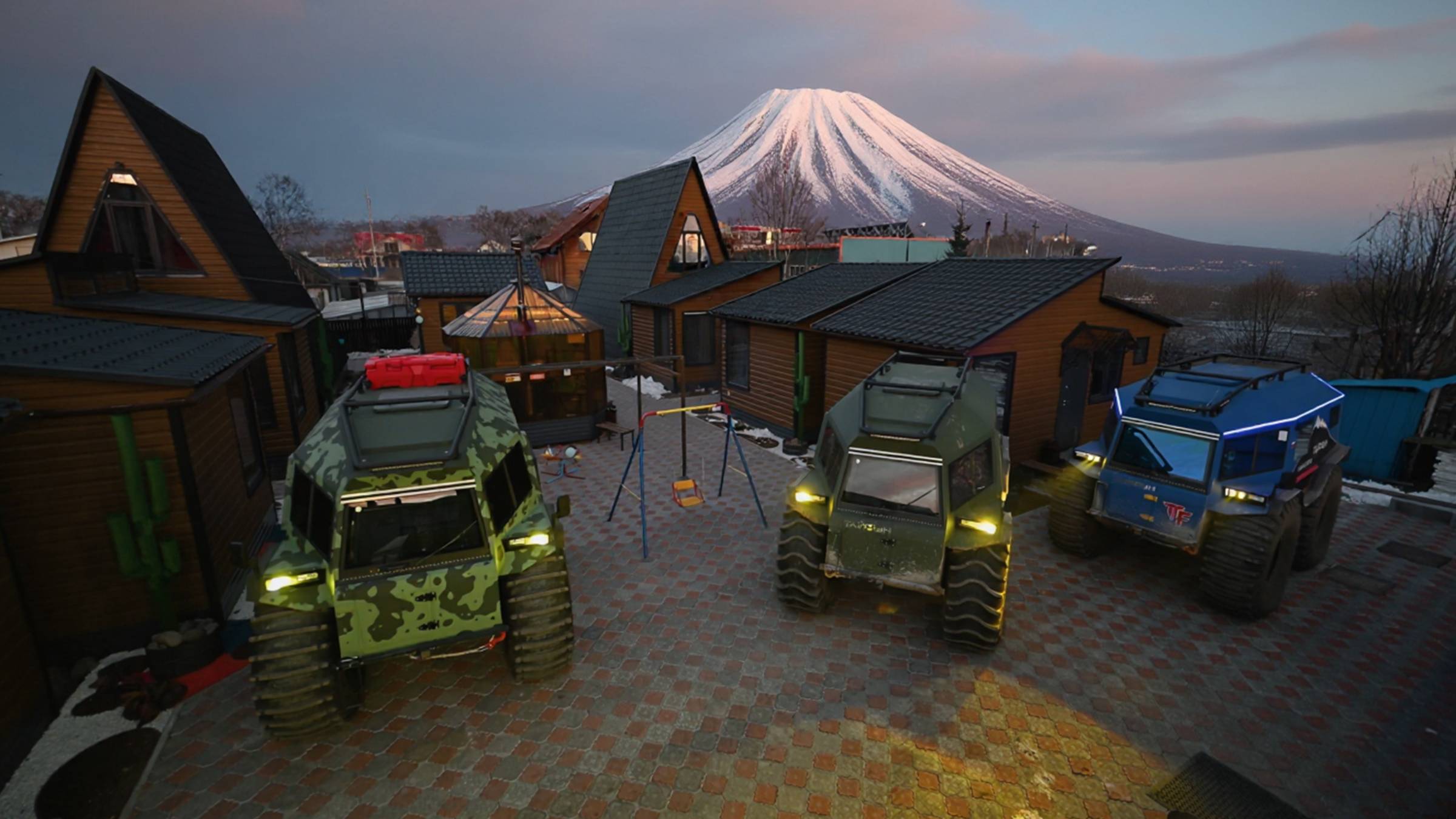 Элитный туризм на вездеходах Тайфун по Камчатке. Отдых на турбазе. Бунгало "Тайфун-Камчатка" смотреть онлайн