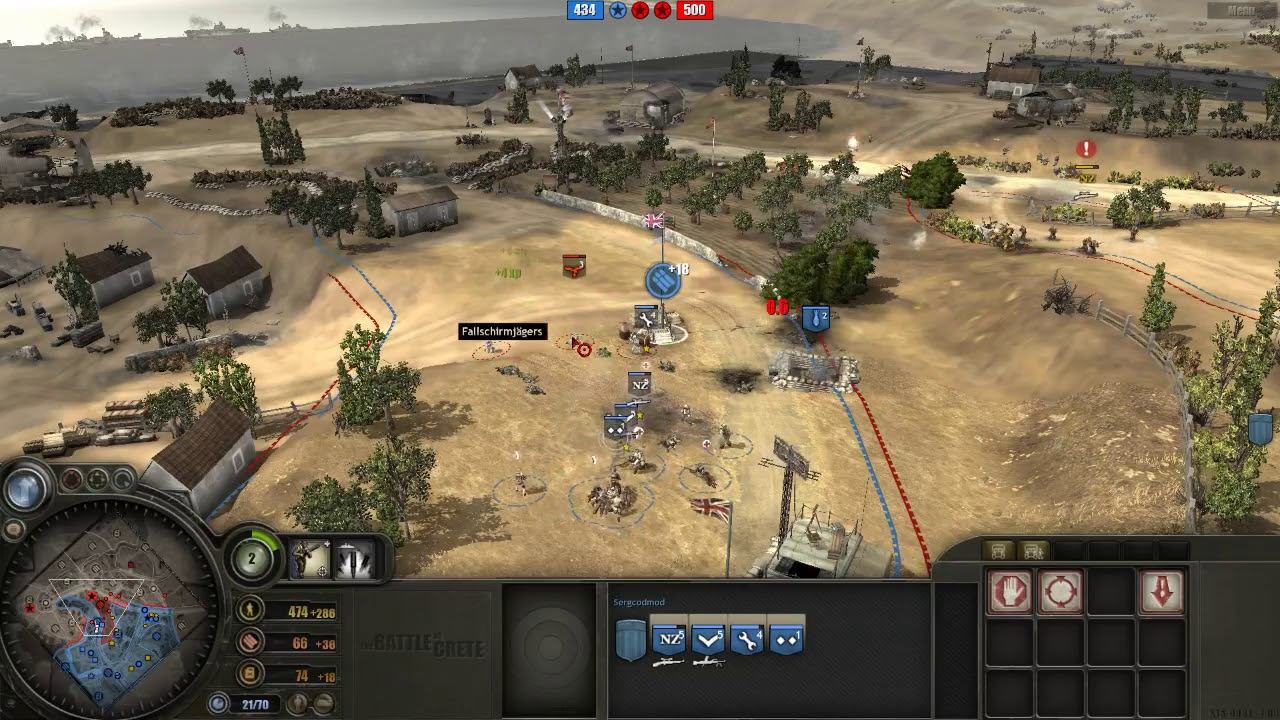 Battle of Crete mod (3.8.7) PvP, 2x2 Maleme map #19 смотреть онлайн