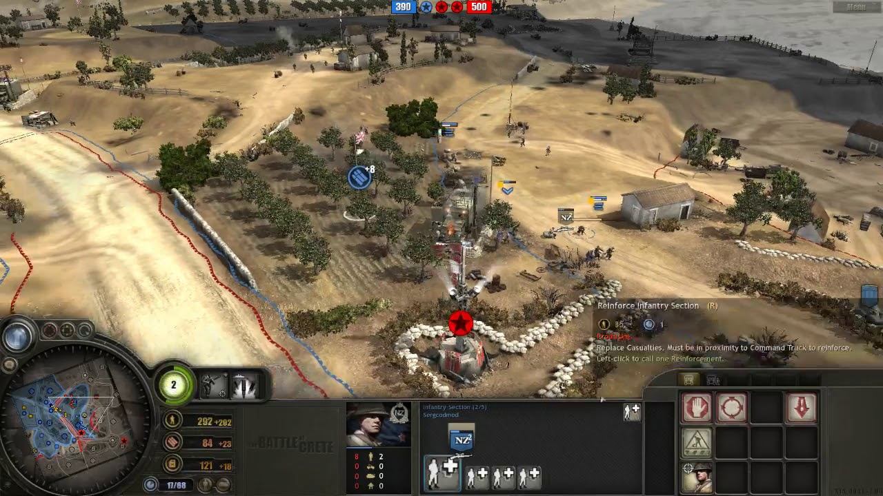 Battle of Crete mod (3.7.11) PvP, 2x2 Maleme map #8 смотреть онлайн