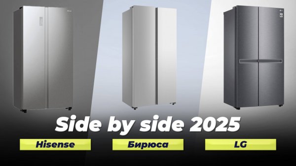 Рейтинг холодильников Side by Side 2025 года | ТОП–10 лучших по качеству и функционалу