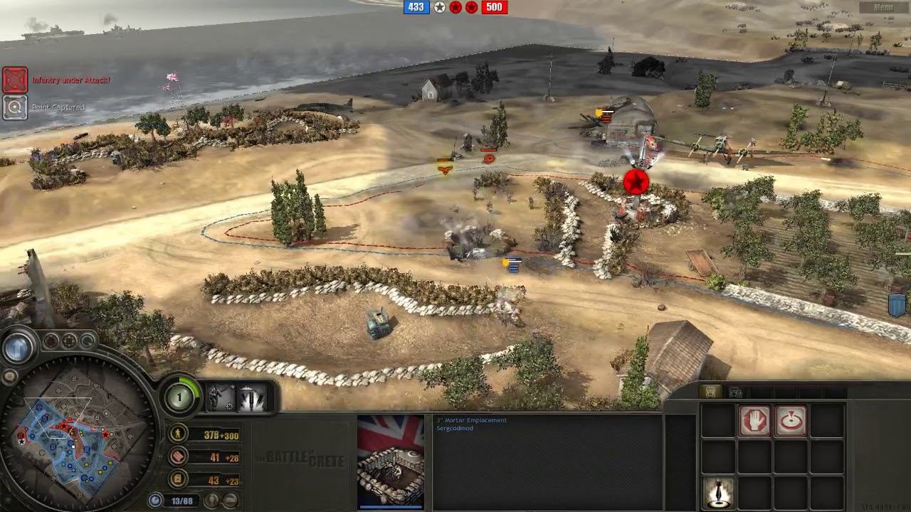 Battle of Crete mod (3.7.13) PvP, 2x2 Maleme map #20 смотреть онлайн