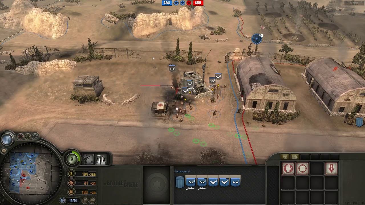 Battle of Crete mod (3.8.8) PvP, 2x2 Heraklion airfield map #2 смотреть онлайн