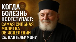 КОГДА БОЛЕЗНЬ НЕ ОТСТУПАЕТ Самая сильная молитва об исцелении Св Пантелеимону