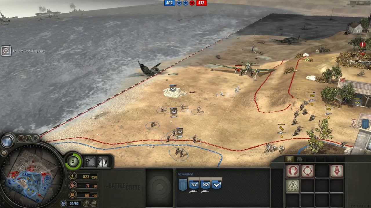 Battle of Crete mod (3.8.8) PvP, 2x2 Maleme map #14 смотреть онлайн