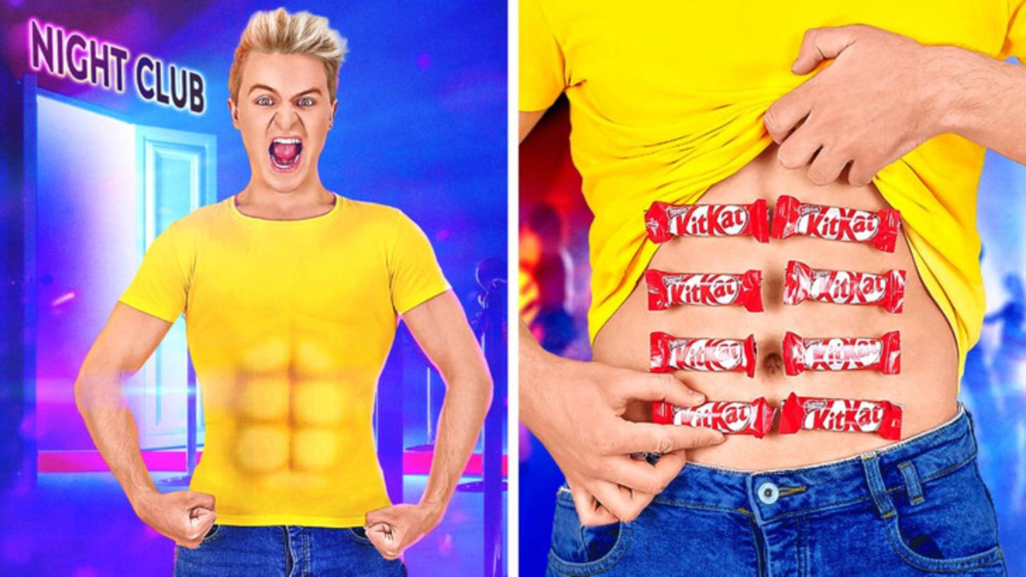 Как пронести еду на вечеринку 🎉 Хитрые способы от 123 GO! 🍕🍭 смотреть онлайн