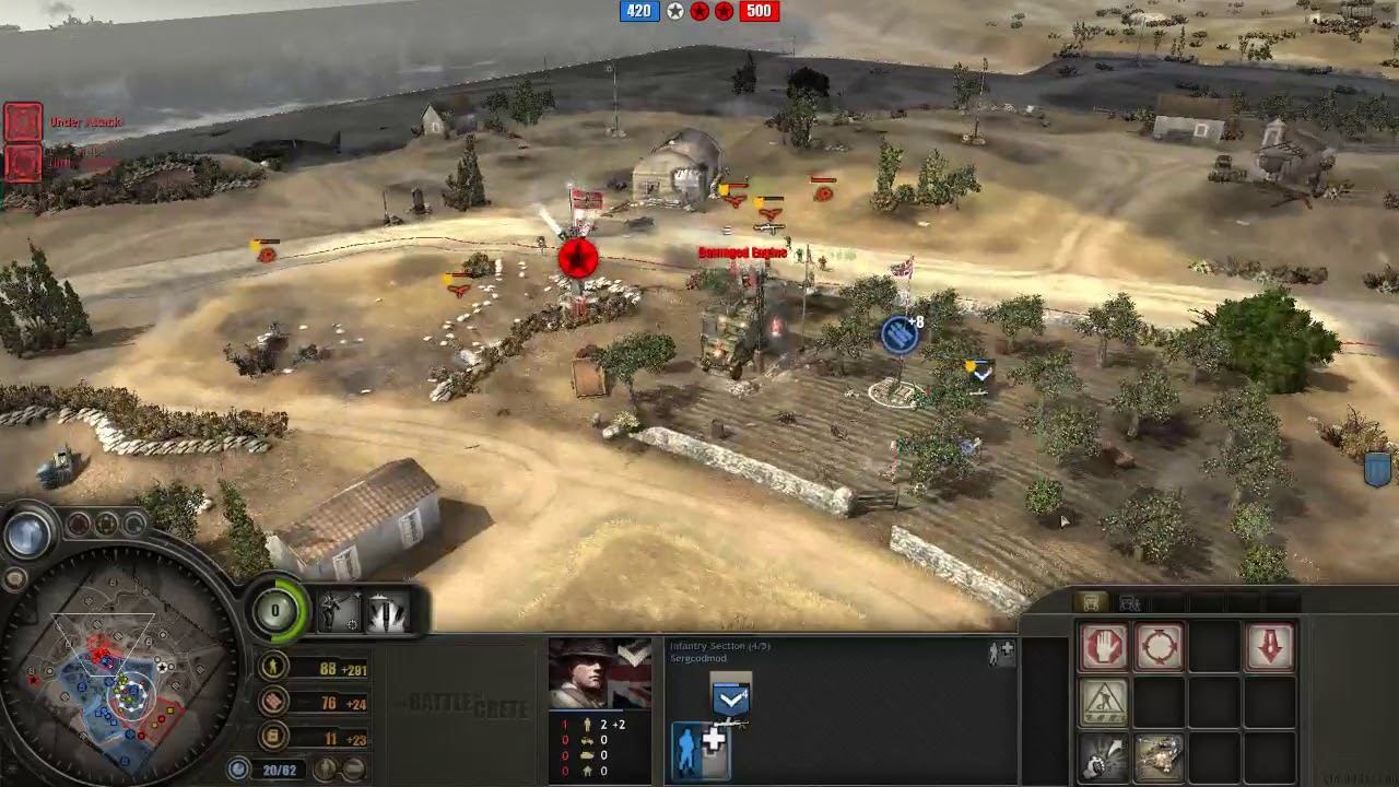 Battle of Crete mod (3.7.12) PvP, 2x2 Maleme map #32 смотреть онлайн