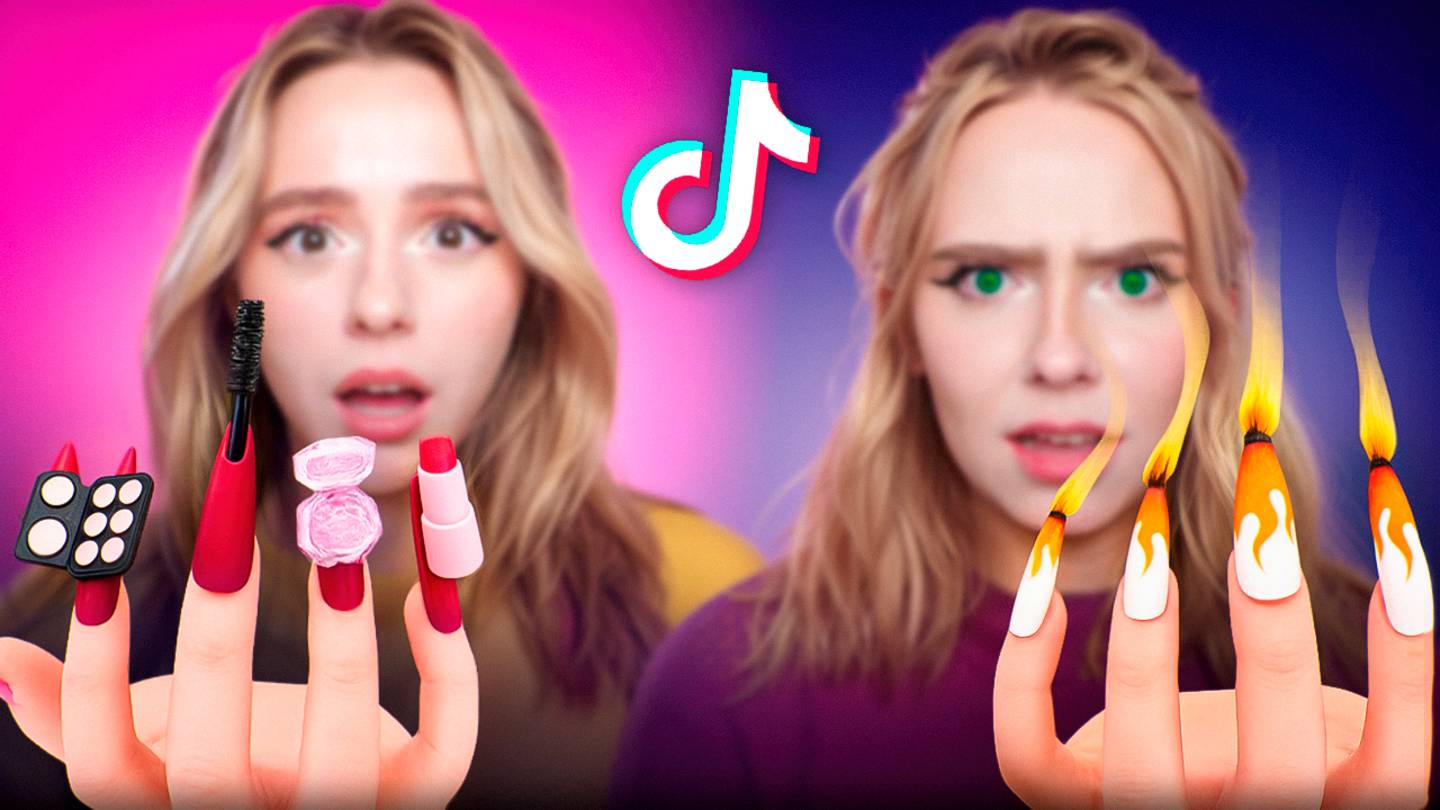 Я СДЕЛАЛА САМЫЕ НЕОБЫЧНЫЕ НОГТИ ИЗ ТИКТОК смотреть онлайн