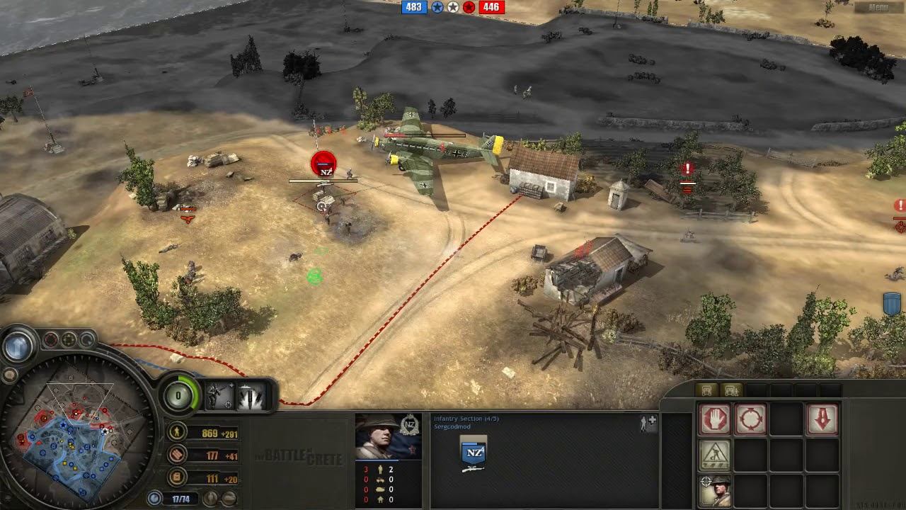 Battle of Crete mod (3.7.12) PvP, 2x2 Maleme map #27 смотреть онлайн