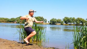 ЯМЫ КИПЯТ ОТ РЫБЫ. РЫБАЛКА НА ЗАКИДУШКИ, ЛЯГУШКУ, БЛЕСНУ И ПОППЕР. Разведка глубокой ямы.