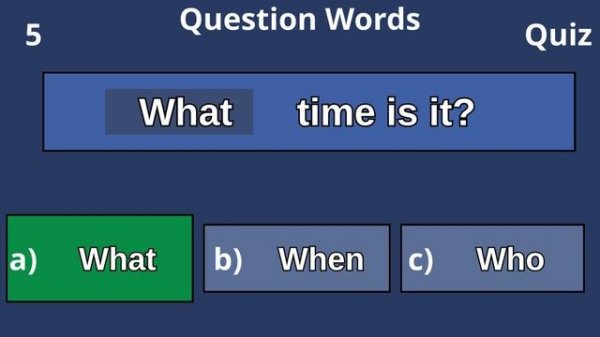 Question Words Quiz _ 10 Questions for Beginners