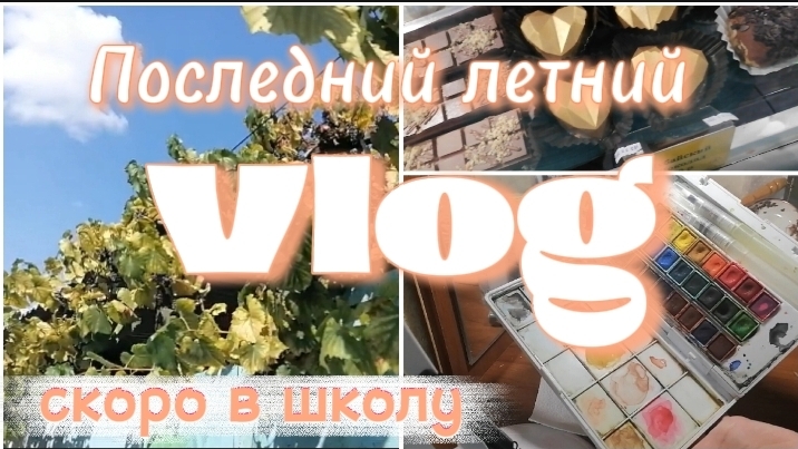 Последний летний влог 🌞 скоро в школу 📚 смотреть онлайн