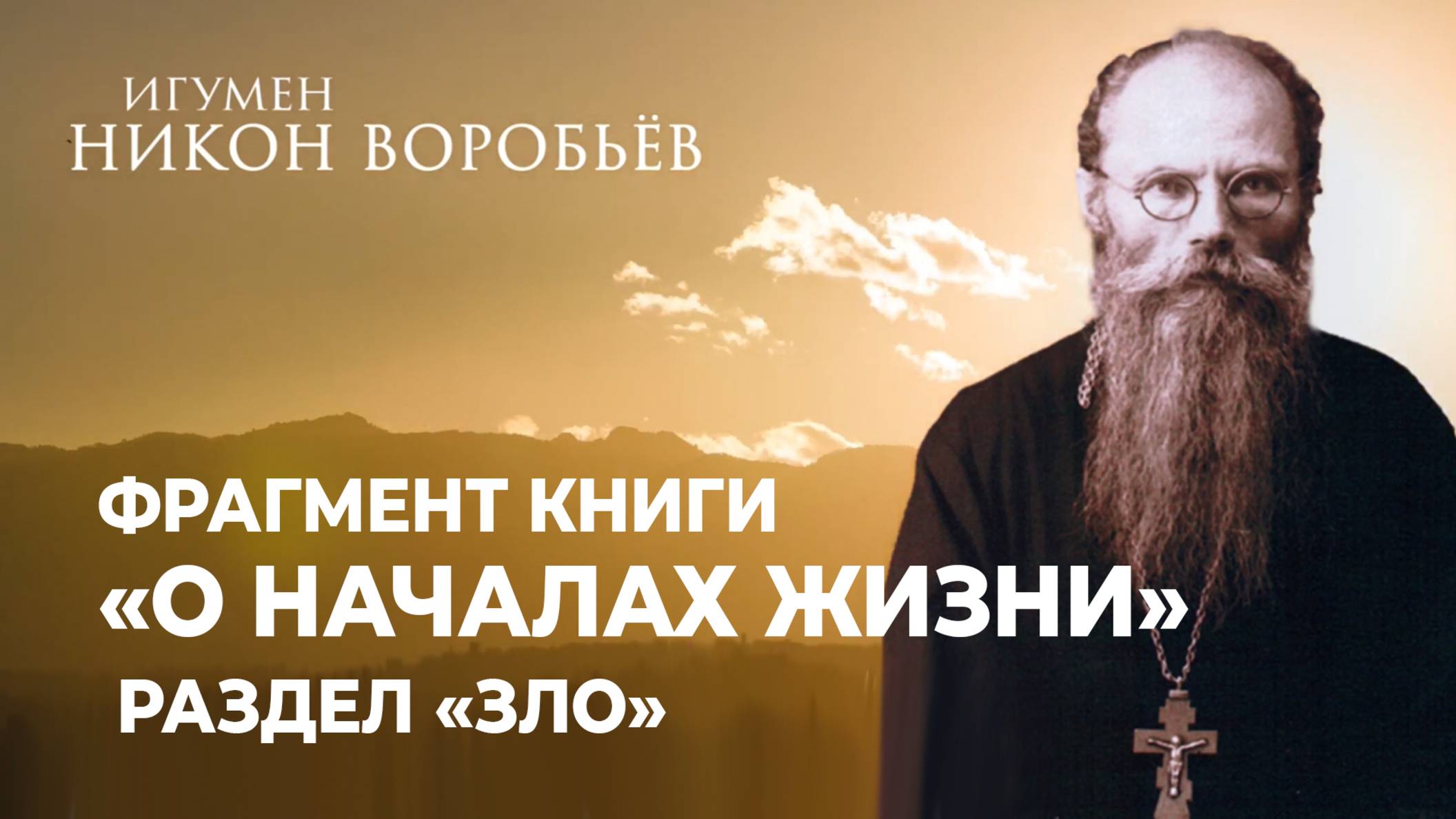 Фрагмент книги «О началах жизни». Раздел «Зло» (игумен Никон Воробьёв) смотреть онлайн