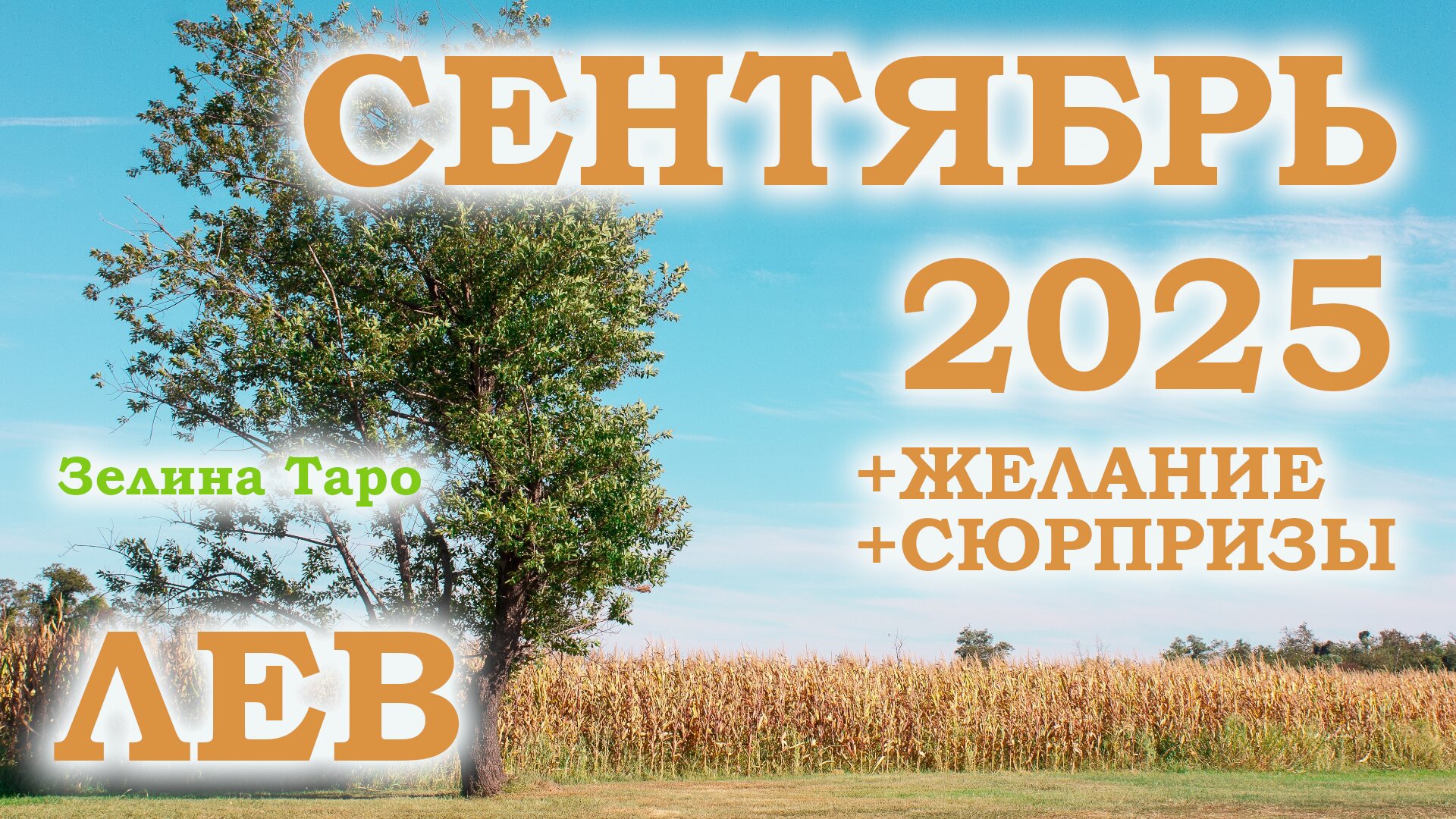 ЛЕВ | ТАРО прогноз на СЕНТЯБРЬ 2025 года | Желание | Сюрпризы | Расклад таро